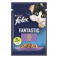 Консерва для котів Felix Fantastic ягня в желе 85 г