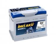 Акумулятор автомобільний INCI Maxima (Gorilla) 60Ah 600A 12V LB2 060 060 013 «+» праворуч (LB2 060 060 013)