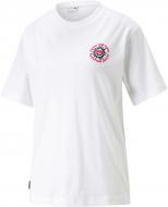 Футболка Puma DOWNTOWN RELAXED GRAPHIC TEE 53836202 р.S белый Футболка Puma DOWNTOWN RELAXED GRAPHIC TEE 53836202 р.S белый