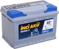 Акумулятор автомобільний INCI Maxim A (Gorilla) 80Ah 760A 12V L3 080 076 013 «+» праворуч (L3 080 076 013)