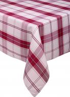 Скатерть Клетка 140x220 см красный Home Beyond