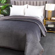 Покрывало Velvet Preston 240x260 см La Nuit серый