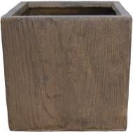 Кашпо Engard GA35-2 Вуди квадратный 26 л коричневый