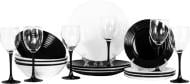 Сервіз столовий Luminarc Harena Black & White 24 предмета N2243