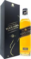 Виски Johnnie Walker Black label 12 лет выдержки в подарочной коробке 0,5 л