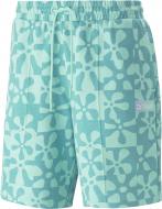 Шорты Puma PUMA X SPONGEBOB AOP PINTUCK SHORTS 8” TR 53896277 р. M зеленый