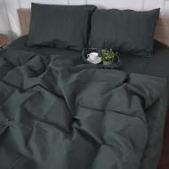 Комплект постельного белья Бязь 16-7000 Green Grey 220х240 см серо-зеленый MirSon