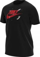 Футболка Nike M NSW TEE FUTURA SEASONAL DJ1574-010 р.L черно-красный