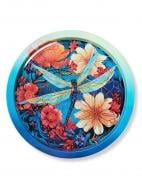 Поднос Панночка Бабка на екзотичних квітах 37 см