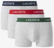 Набір трусів чоловічі Lacoste (3 шт) 5H1297-EII XL сірий