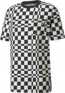 Футболка Puma Downtown Check AOP Tee 53159701 р.S черный