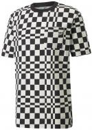 Футболка Puma Downtown Check AOP Tee 53159701 р.L черный