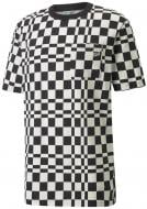 Футболка Puma Downtown Check AOP Tee 53159701 р.2XL черный