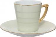 Чашка с блюдцем Feida Elegant 100 мл H0360G-B Чашка с блюдцем Feida Elegant 100 мл H0360G-B