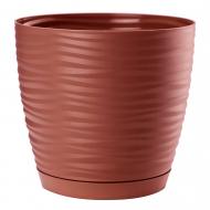 Вазон пластиковый Form Plastic Сахара мини-13 круглый 1 л марсала