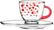 Чашка с блюдцем Red Dots 230 мл 50-0406-02-7195-17 Glasmark