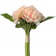 Букет искусственных роз 12 бутонов розовый 24 см Sensio
