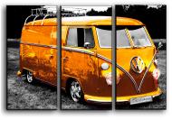 Картина модульная Оранжевый автобус VW Bus 84x56 см Hotel Arizona HD 3-2222343887-VOLK-22x33-ORANG