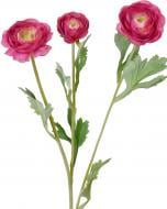 Цветок искусственный Ранункулюс 3 бутона 51 см розовый Sensio