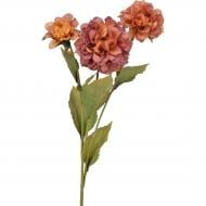 Цветок искусственный Циния 3 бутона 52 см красный Sensio