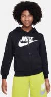 Джемпер Nike K NSW CLUB FLC HD FZ LS HBR FD2990-010 р.XL черный