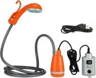 Душ портативний Poputchik на акумуляторі Li-ion помаранчевий (960300-IS)