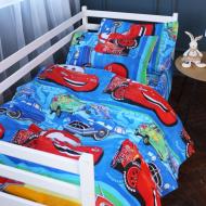 Комплект постільної білизни MirSon Kids Time 17-0686 Lightning McQueen 110x140 см мульті