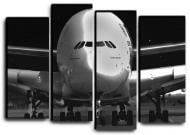 Картина модульная Самолет Airbus A380 112x82 см Hotel Arizona HD 4-23291243887-AIRC-32x44-B-W