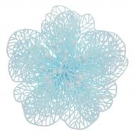 Декорация новогодняя MIS LT Цветок средний 16 см голубой