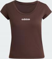 Футболка Adidas Q1 HYG BABY TEE JX1867 р.M коричневый