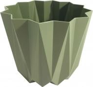 Горшок для цветов Elif Plastik Призма фигурный 1,5 л зеленый (474З)
