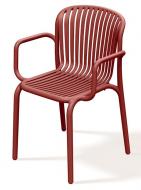 Стілець PRP BRENE з підлокітниками 575x530x825 мм ретро- червоний