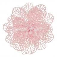 Декорация новогодняя MIS LT Цветок малый 10 см розовый
