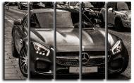 Картина модульная Mercedes-Benz AMG GT 140x89 см Hotel Arizona HD CNVS-5-IFR-Mercedes AMG GT-35x55
