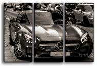 Картина модульная Mercedes-Benz AMG GT 84x56 см Hotel Arizona HD 3-19562143886-0-22x33-B-W