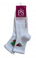 Комплект шкарпеток Premier Socks з імітацією резинки р.23-25 білий із малюнком 2 шт.