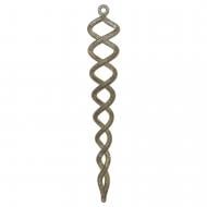 Подвеска MIS LT Ледяная спираль 19 см золотой