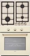 Комплект вбудовуваної техніки Eleyus варильна поверхня NIKA 60 BG CF + духова шафа LEONA 6006 BG