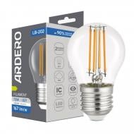 Лампа светодиодная ARDERO FILAMENT G45 7,6 Вт E27 4000 К прозрачная 80851