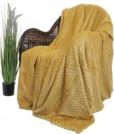 Плед Flannel Plush 200x220 см гірчичний La Nuit