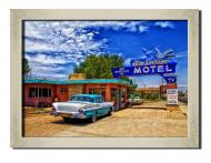 Картина Маршрут 66 Нью-Мексико 41x31 см Hotel Arizona HD 1 SILVER FR-2293243887-CHEV-12x1