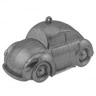 Прикраса новорічна MIS LT Машинка 6,5 см срібний