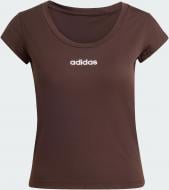 Футболка Adidas Q1 HYG BABY TEE JX1867 р.XS коричневый