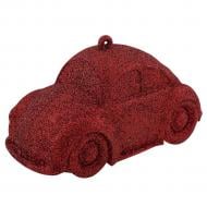 Прикраса новорічна MIS LT Машинка 6,5 см червоний