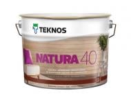 Ґрунт акриловий NATURA 40 TEKNOS напівглянець безбарвний 9 л