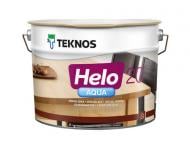 Лак универсальный полиуретановый Helo AQUA 20 TEKNOS полумат бесцветный 9 л