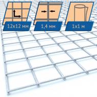 Сетка сварная оцинкованная GARANT METIZ 12x12x1,4 мм 1x1 м