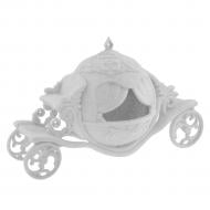 Прикраса новорічна MIS LT Карета 8,5 см білий