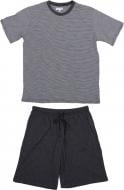 Костюм домашний мужской La Nuit Home Stripe р. XXL серо-черный