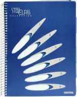 Блокнот Steel Class A5 150 листов синий с рисунком Mintra